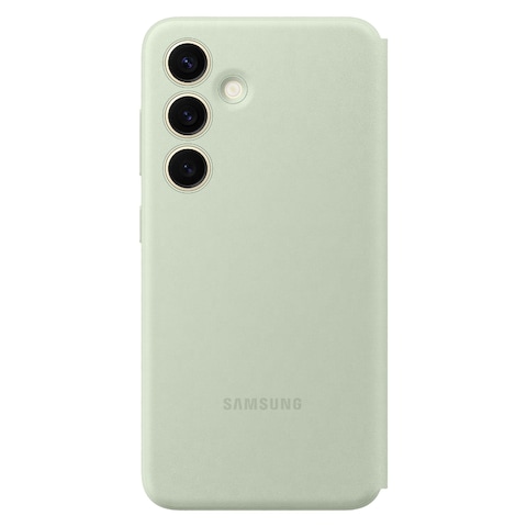 Samsung Smart View Wallet Case Cover for Galaxy S24 Light Green