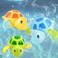 3 Pieces Baby Bath Toys Set, Turtle Themed