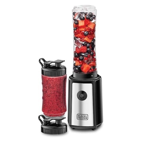 Black+Decker Personal Compact Sports Blender 300W SBX300-B5 Silver/Black