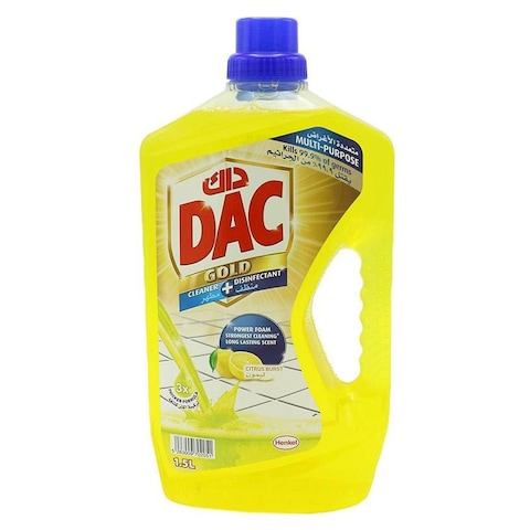 Dac Gold Multi Purpose Cleaner Disinfectant Citrus Burst With Covid Sticker 1.5L