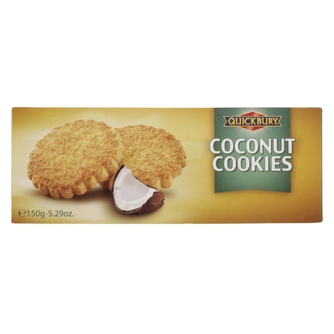 Buy Quickbury Sugarfree Coconut Cookies 150g in Kuwait