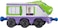 Look Alive Chuggers Single Pack   Koko   Toy Train with Surprise Motion Feature   Free-Rolling Wheels   3.75 Inch Scale   Ages 3 and Up, Purple and Green