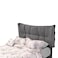 In House Milano Velvet Bed Frame - Single - 200x100 cm - Gray