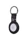 Decoded Leather Keychain for AirTag - Black