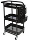 5Five Kitchen Trolley, Metal, Black, H75X30X46cm