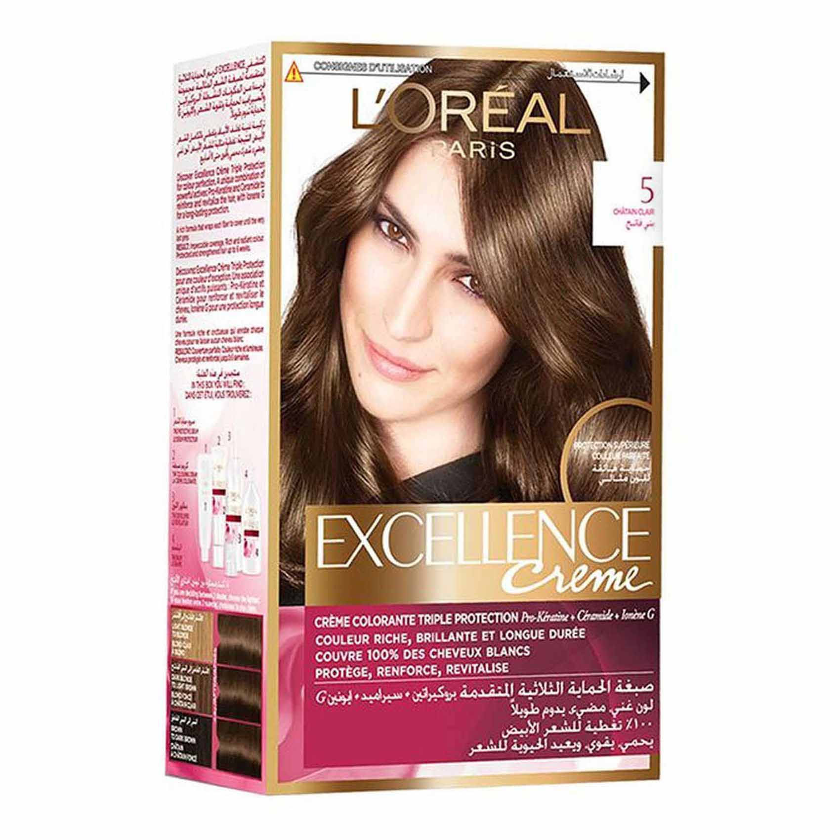 L&#39;Oreal Paris Excellence Creme Hair Color - 5 Light Brown