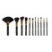Bh Cosmetics 10 Pieces Makeup Brush Set, Black/Gold