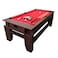 Simbashoppingmea - 7 Ft Pool Table Billiards Red Cloth With Air Hockey Table &ndash; Billardhockey