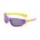 Atom baby sunglasses, K108-1, Polarized UV400 sunglasses for Boys, Age 3-10 shiny purple frame shiny yellow temple smoke polarized lens