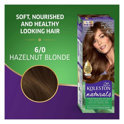 Wella Koleston Naturals Hair Colour 60ML 6/0 Hazelnut Blonde