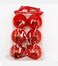 Party Time 6ct 6cm Shiny Red Christmas Balls Ornaments - Shatterproof Small Hanging Ball Decorative Xmas Balls for Holiday Wedding Party Christmas Tree Decoration