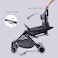 Travel Lite Stroller - SLD by Teknum - Dark Grey + Sunveno Baby Stroller Organizer / Bag - Yellow wave