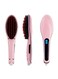 Axxitude Hair Straightener Brush With Lcd Screen Pink