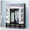 Generic 16 Cube Folding Pp Panel Diy Living Room Bedroom Plastic Wardrobe Cabinet Wardrobe With 2 Clothes Hanger And Shoes Rack