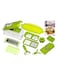 Generic 11-Piece Fruit And Vegetable Chopper And Slicer Set White/Green