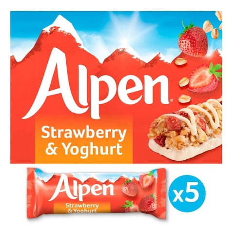 Alpen Strawberry And Yoghurt Muesli Bar 145g