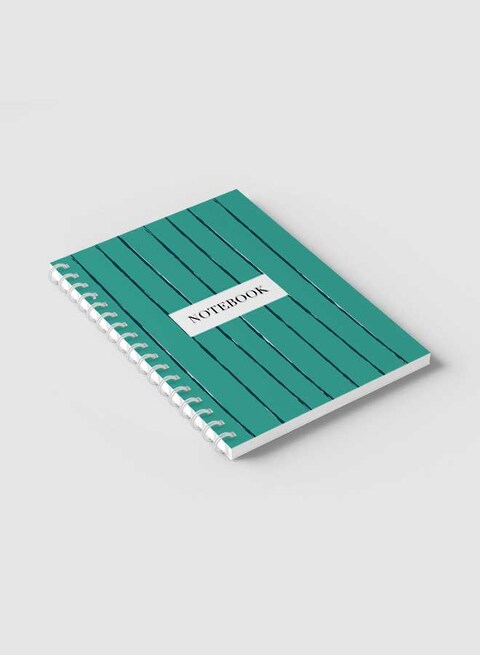 Lowha Spiral Notebook With 60 Sheets And Hard Paper Covers With Abstract Design, For Jotting Notes And Reminders, For Work, University, School