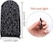 Mobile Game Controller Finger Sleeve Sets [6 Pack], Anti-Sweat Breathable Full Touch Screen Sensitive Shoot Aim Joysticks Finger Set for PUBG/Knives Out/Rules of Survival-Black
