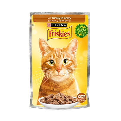 Buy Purina Friskies Cat Food Turkey In Gravy Pouch 85GR Online