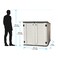 CamelTough Outdoor Storage Cabinet, Heavy Duty, 772 Litres, 5-Year Limited Warranty, Horizontal Shed, CamelTough, HTC-CT630