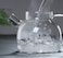 Glass Teapot with Removable Infuser,Stovetop Safe Teapot for Loose Leaf and Blooming Tea,1000ML Clear Teapots with Bamboo Lid