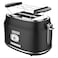 Westinghouse Retro Series Toaster WKTTB857BK, 815 W, Black, Adjustable Browning Settings