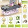 Generic Vegetable Chopper Slicer Dicer Cutter 14 In 1 With Container And Drain Basket One Click Cleaning Food
