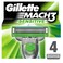 Gillette Mach3 Sensitive Men's Razor Blade Refills 4 Pieces