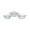 Pyrex Glass Casserole With Lid - 3 Pieces - Clear