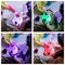 Unicorn Night Light White and Pink with Blinking Colorful Lights 13cm