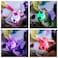 Unicorn Night Light White and Pink with Blinking Colorful Lights 13cm