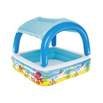 Buy Bestway Play Pool With Canopy 52192 Multicolour 140x140x114cm in UAE