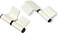 AL ARQAM Light Aluminium door hinges 2 white color 60mm
