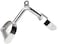 Max Strength Barbel Machine Cable Attachment Pro Grip Revolving Non Slip Handle Bar Pro Grip Revolving Pull Down Lat Bar-Silver, For Bicep Tricep