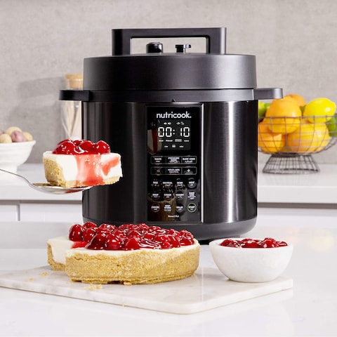 Nutricook Smart Pot 2 1000 Watts - 9 In 1 Instant Programmable Electric Pressure Cooker, 6 Liters, 12 Smart Programs, 2 Years Warranty, Black, Sp204K