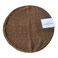 LA Collection Round Bath Mat Beige 53cm