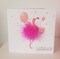 Fluffy Flamingo Party Birthday card