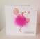 Fluffy Flamingo Party Birthday card