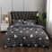 6-Piece King Size Duvet Cover Set 1 Duvet Cover + 1 Fitted Sheet + 4 Pillow Cases Microfibre Bastille