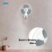 MODI Wall Fan Plastic Cooling Fan with 3 Wind Speed, Wall-mount-fan 45W, 16" White, MD-HWF3001
