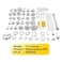 KKmoon-68pcs Cake Mold Set Plunger Fondant Cutter Cakes Biscute Cooking Molds for Cake Biscutes Decorating Tools Kit