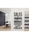 Spoil Your Wall Creative Office Quotes Wall Decal Black/Grey 100x50cm