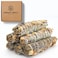 AWAFI MILL Sage Smudge Stick with Flowers Bundle - Pack of 3