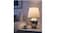 Table lamp, silver-colour47 cm