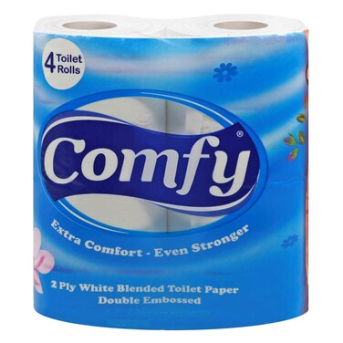 Comfy White Blended 2Ply 4 Pack