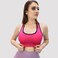 Kidwala Sports Bra, Activewear Round Neck Padded Top Workout Gym Yoga Outfit for Women (Medium, Pink)