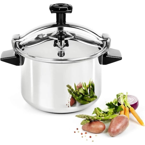 Tefal Authentic Stainless Steel Pressure Cooker Silver 12L