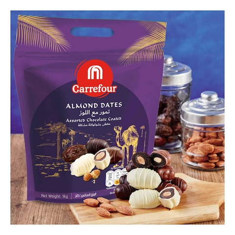 Carrefour Almond Dates With Chocolate Coated 1kg