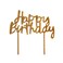Gold 'Happy Birthday' Acrylic Cake Topper