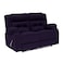 In House Velvet Double Recliner Chair - Dark Purple - NZ30